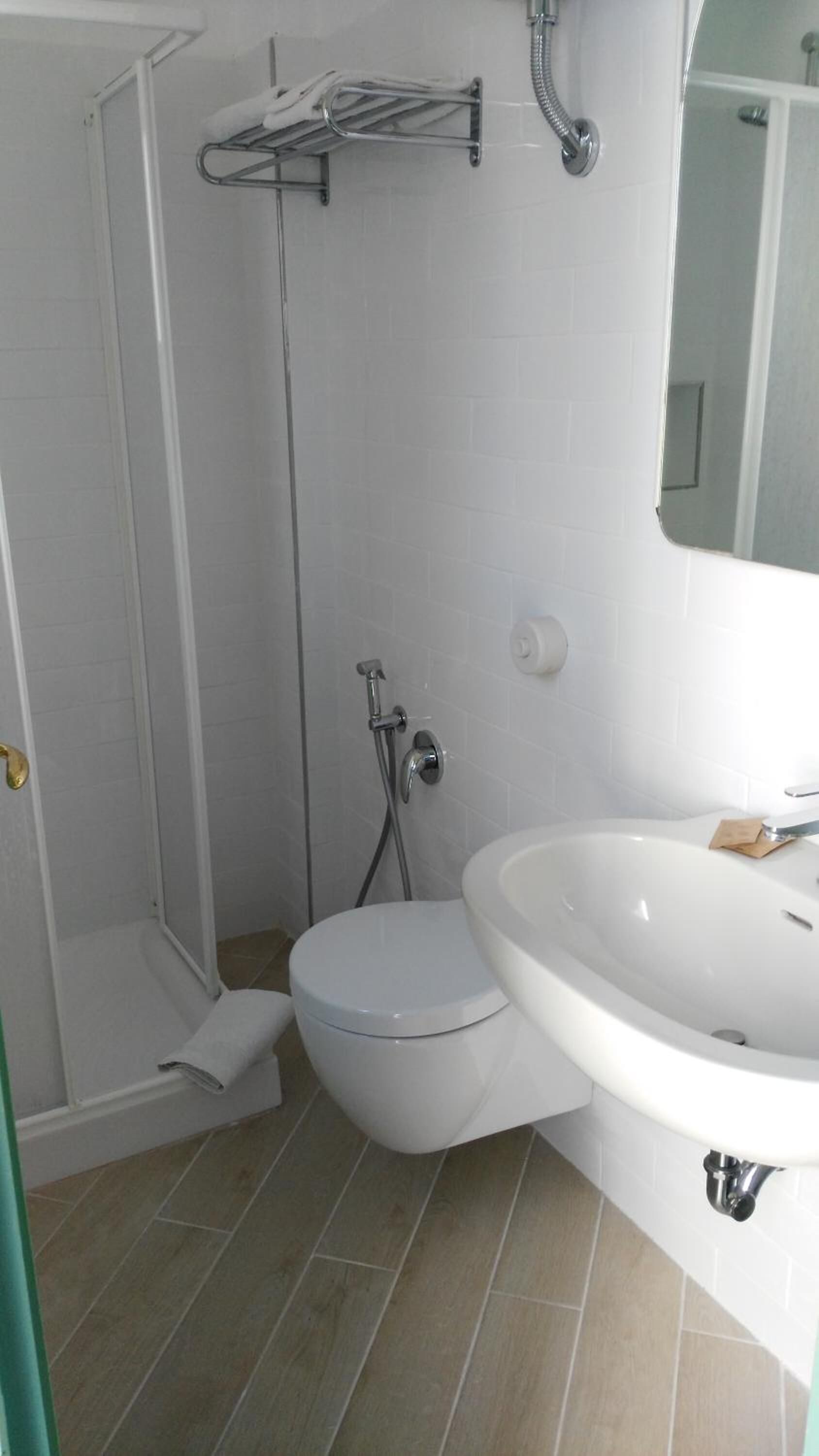 free toiletries, hair dryer, towels