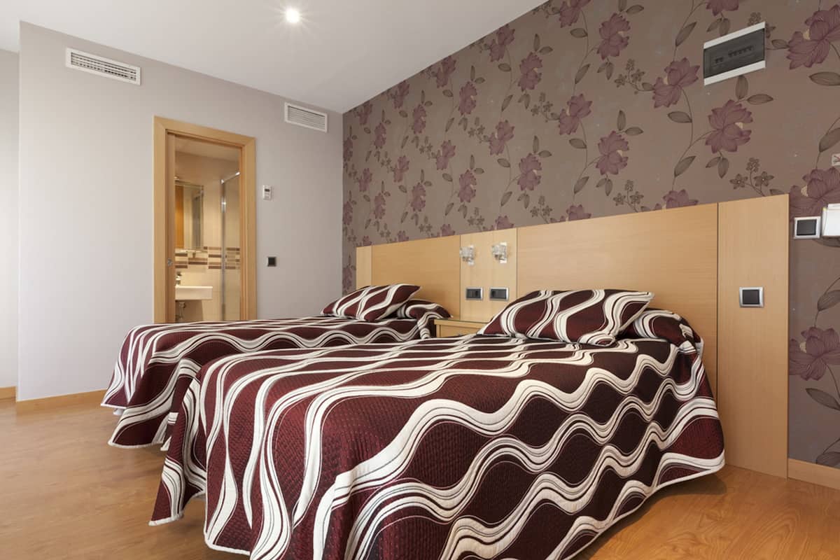 Premium bedding, desk, blackout curtains, iron/ironing board