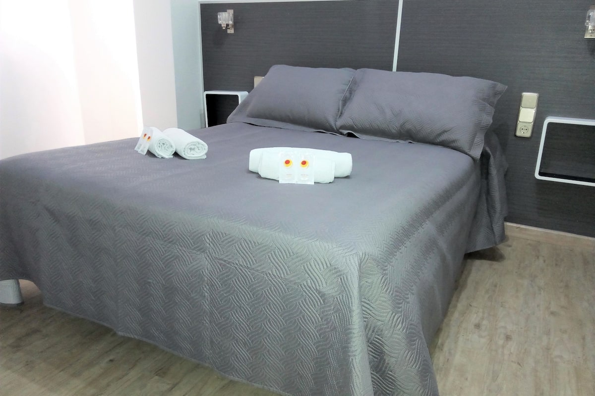 Double Room | Premium bedding, desk, blackout curtains, iron/ironing board