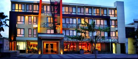 Voorkant van accommodatie