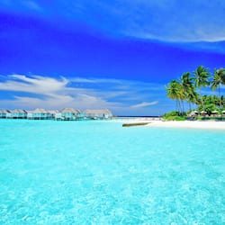 Private beach, white sand, sun-loungers, beach umbrellas