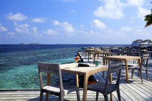 3 restaurants, lunch, dinner served; international cuisine - Machchafushi Island Resort & Spa Maldives, The Centara Collection (Machchafushi)