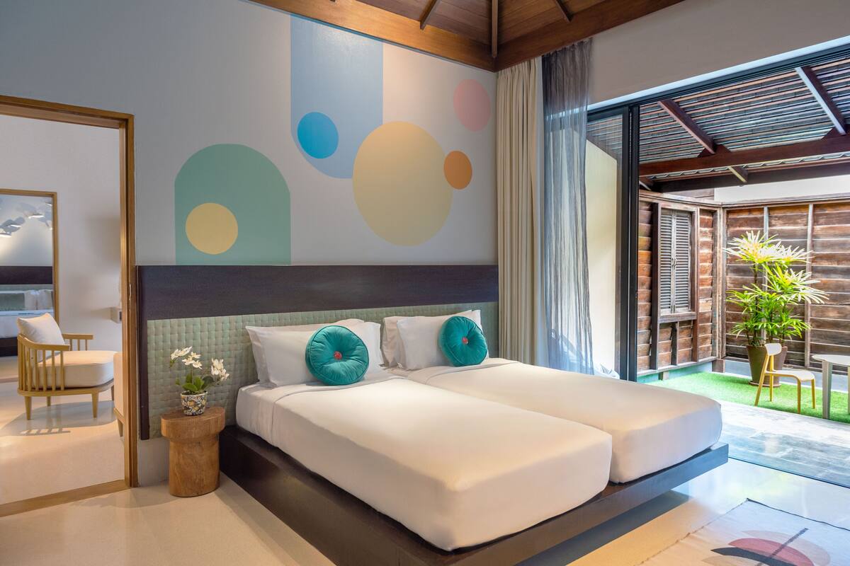 family suite, 2 bedrooms | 1 bedroom, premium bedding, select comfort beds, minibar