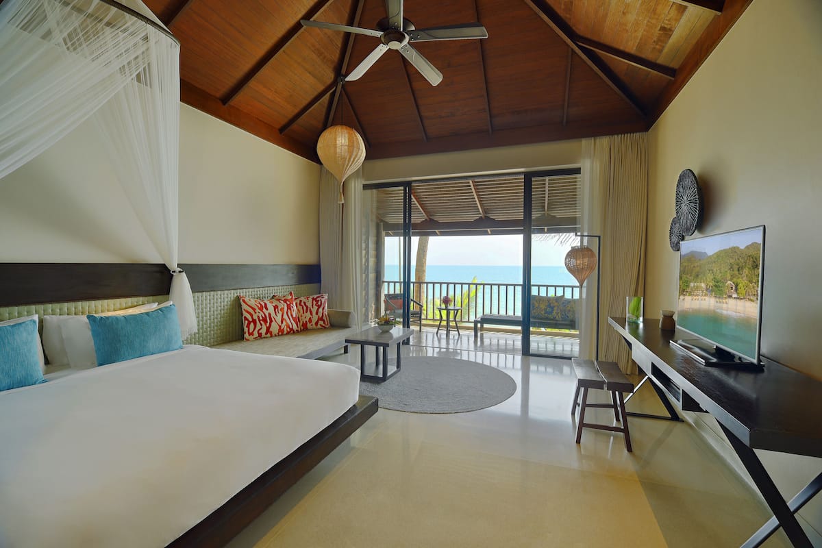 Ocean View Deluxe (Adult 16+) | 1 slaapkamer, luxe beddengoed, Select Comfort-bedden, een minibar