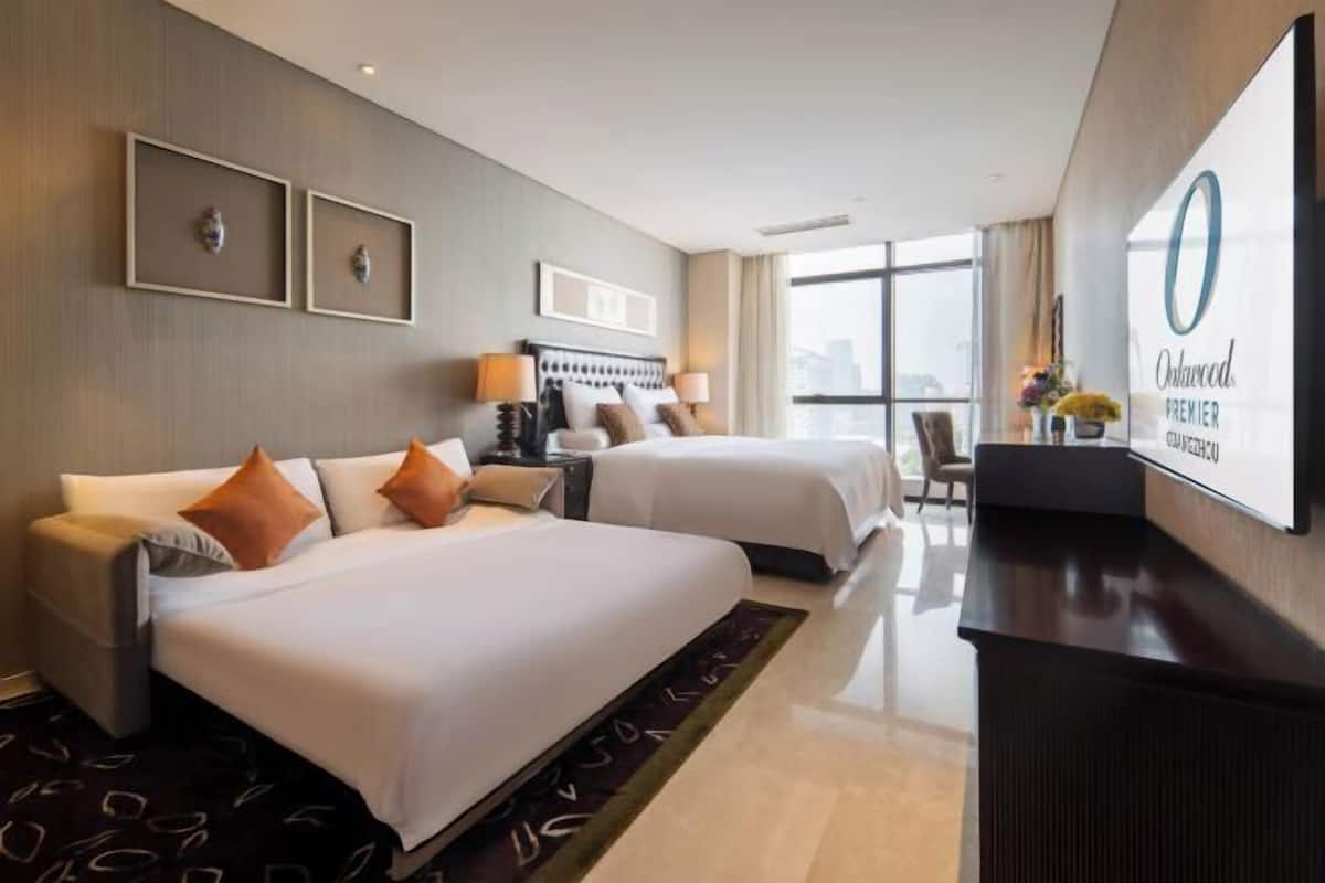 Hochwertige Bettwaren, Daunenbettdecken, Pillowtop-Betten, Minibar
