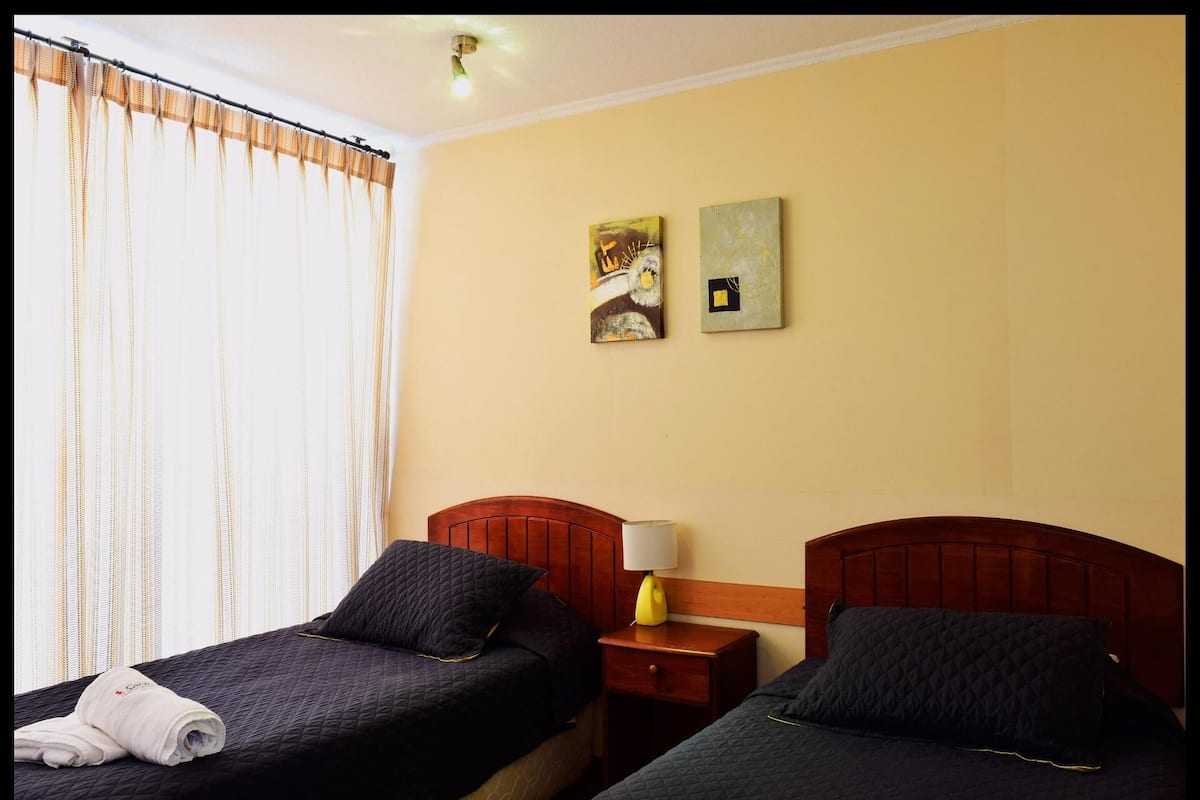 Pillow-top beds, blackout curtains, free WiFi, individually decorated