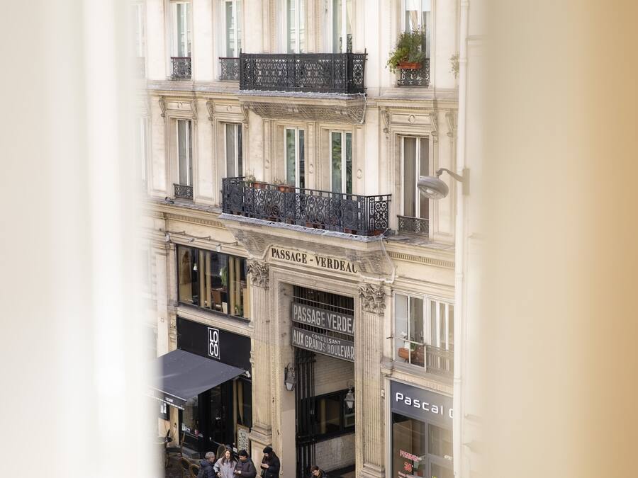 Blick von der Unterkunft