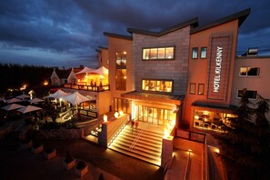 Front of property – evening/night