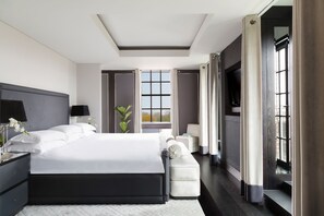 Knightsbridge Penthouse | Draps en coton égyptien, literie de qualité supérieure, minibar