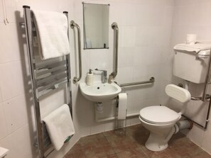 Double Room, Accessible, Courtyard View | Bathroom