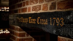 A brick wall with a sign that reads 'Cherry Tree Circle 1793'. - The Cherry Tree Rochford (Rochford)