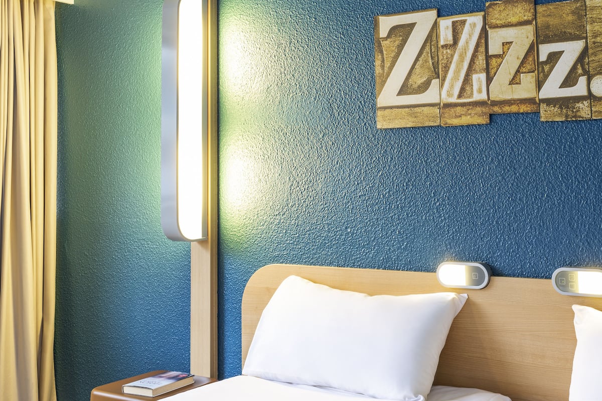 Desk, laptop workspace, blackout curtains, soundproofing