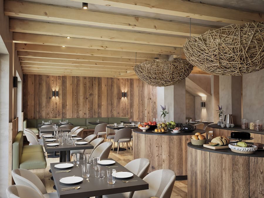 Colazione a buffet, servita tutte le mattine (18 EUR a persona)