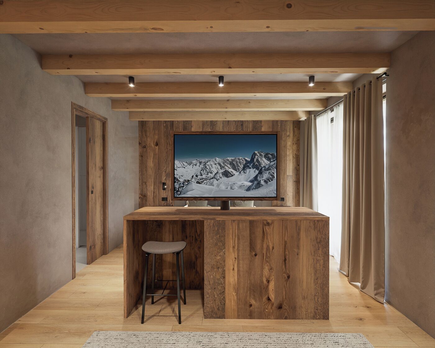 Superior Triple Room | Living area | 26-inch TV with satellite channels