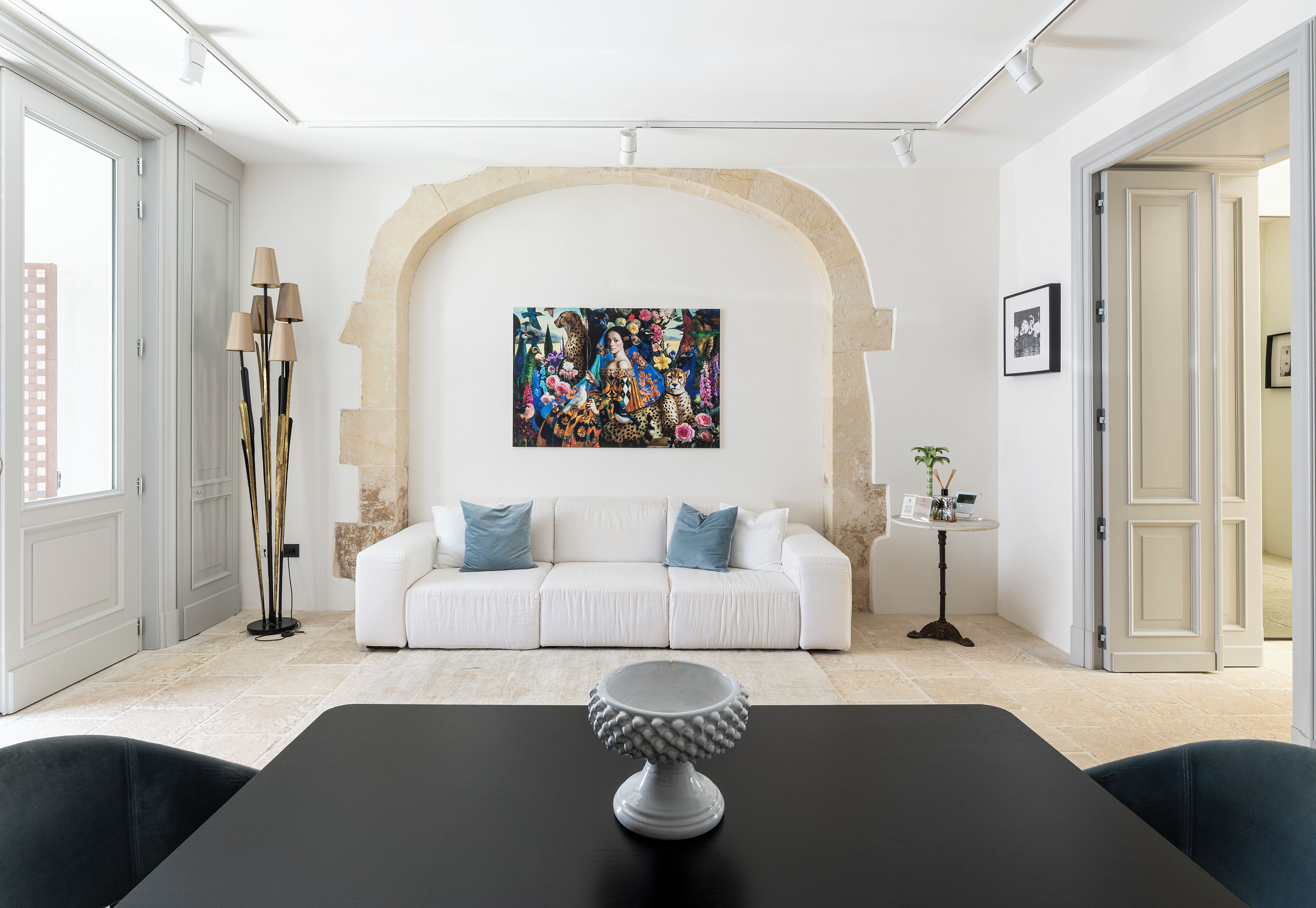 exclusive suite, pool view | living area | 32-inch flat-screen tv with digital channels