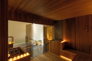 Sauna, hot tub, steam room, hot springs, Turkish bath, body treatments