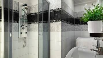 Standard Apartment, 2 Bedrooms (for 4) | Bathroom | Shower, towels, soap, toilet paper