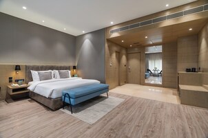 Pillow-top beds, in-room safe, laptop workspace, blackout curtains