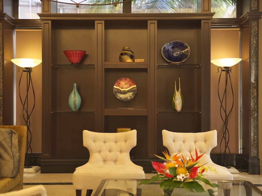 Siddeområde i lobbyen