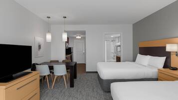 笔记本电脑工作区、熨斗/熨衣板、免费 WiFi、床单