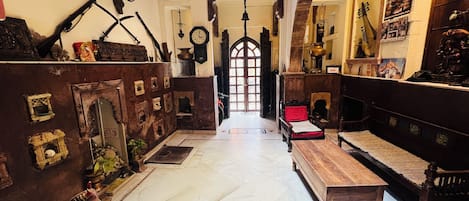 Outdoor banquet area