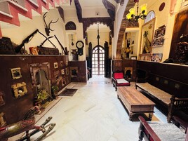 Outdoor banquet area