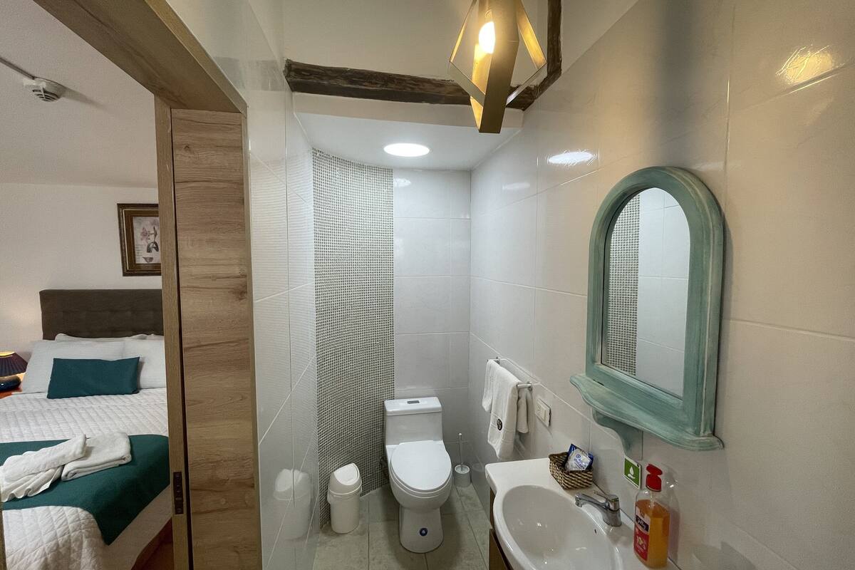 family cabin, 2 bedrooms, refrigerator & microwave, poolside | bathroom | shower, rainfall showerhead, free toiletries, towels