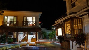 Front of property – evening/night