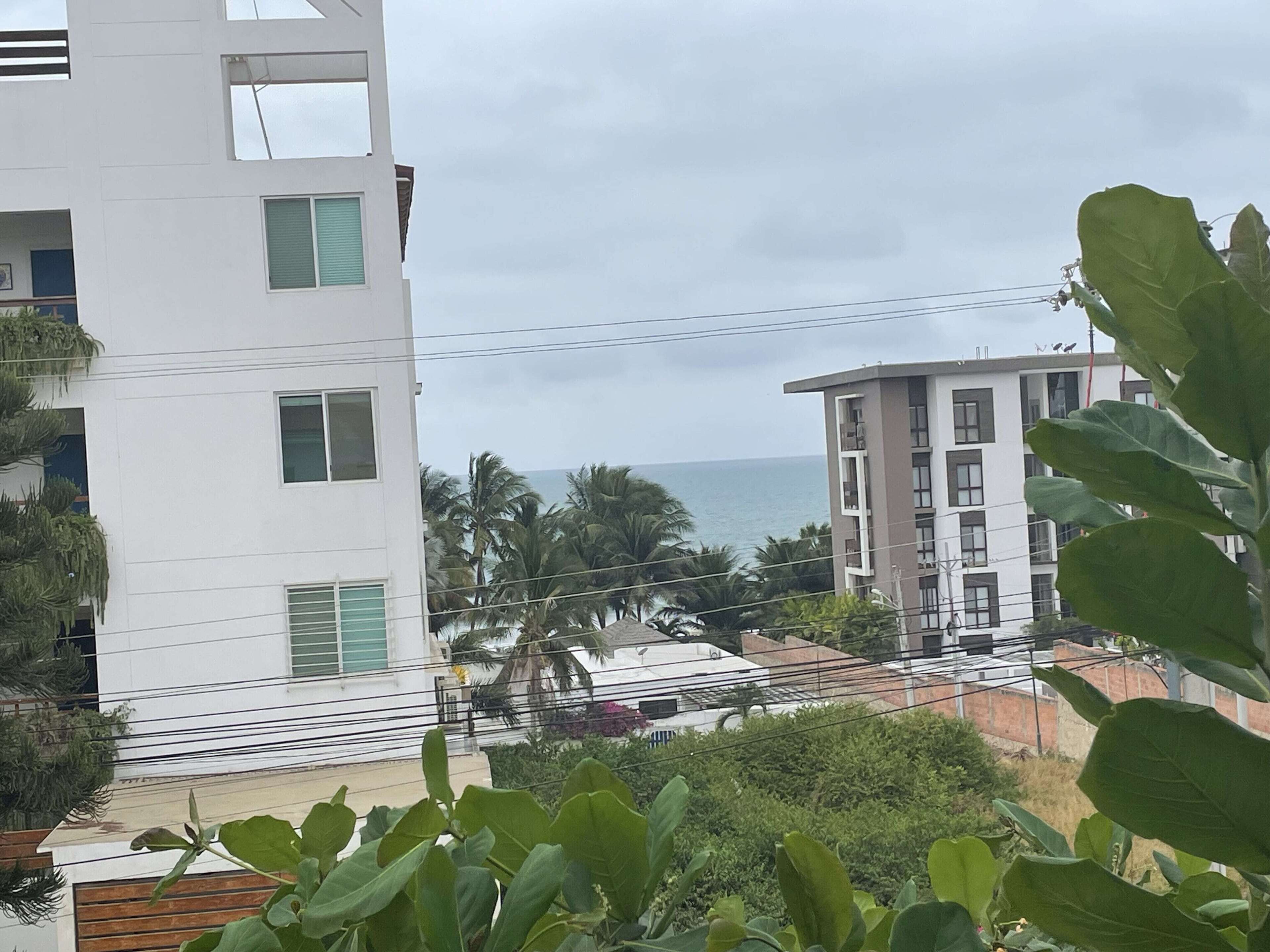 Superior-Vierbettzimmer, 2 Doppelbetten, Kühlschrank, Blick auf die Anlage | Ausblick vom Zimmer