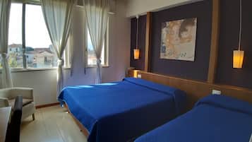 Desk, soundproofing, cots/infant beds, rollaway beds