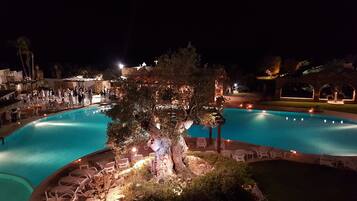 Außenpool, Liegestühle