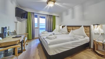 Economy-Doppelzimmer | Allergikerbettwaren, Verdunkelungsvorhänge, kostenloses WLAN, Bettwäsche