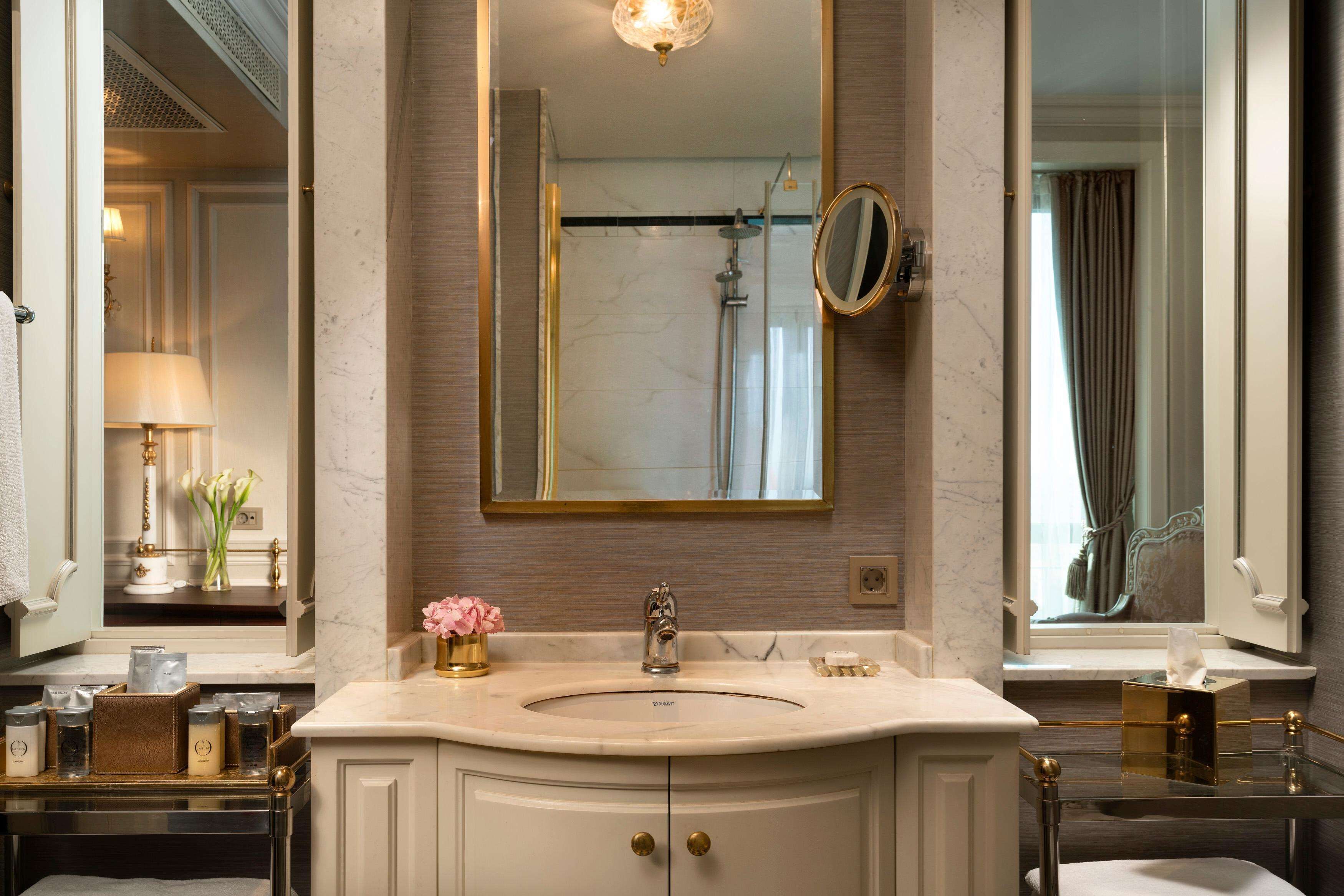 eco-friendly toiletries, hair dryer, bathrobes, towels