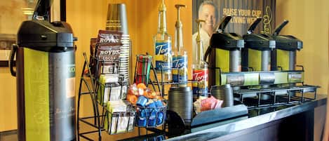 Free daily self-serve breakfast