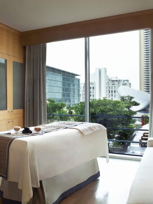 Hot tub, body treatments, aromatherapy, Swedish massages, Thai massages