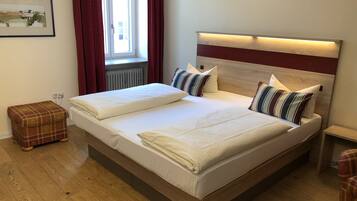 Desk, blackout curtains, soundproofing, iron/ironing board