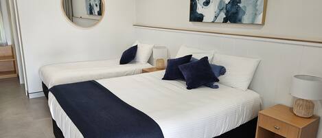 Blackout curtains, soundproofing, iron/ironing board, free WiFi