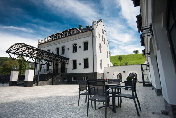 Blick von der Unterkunft