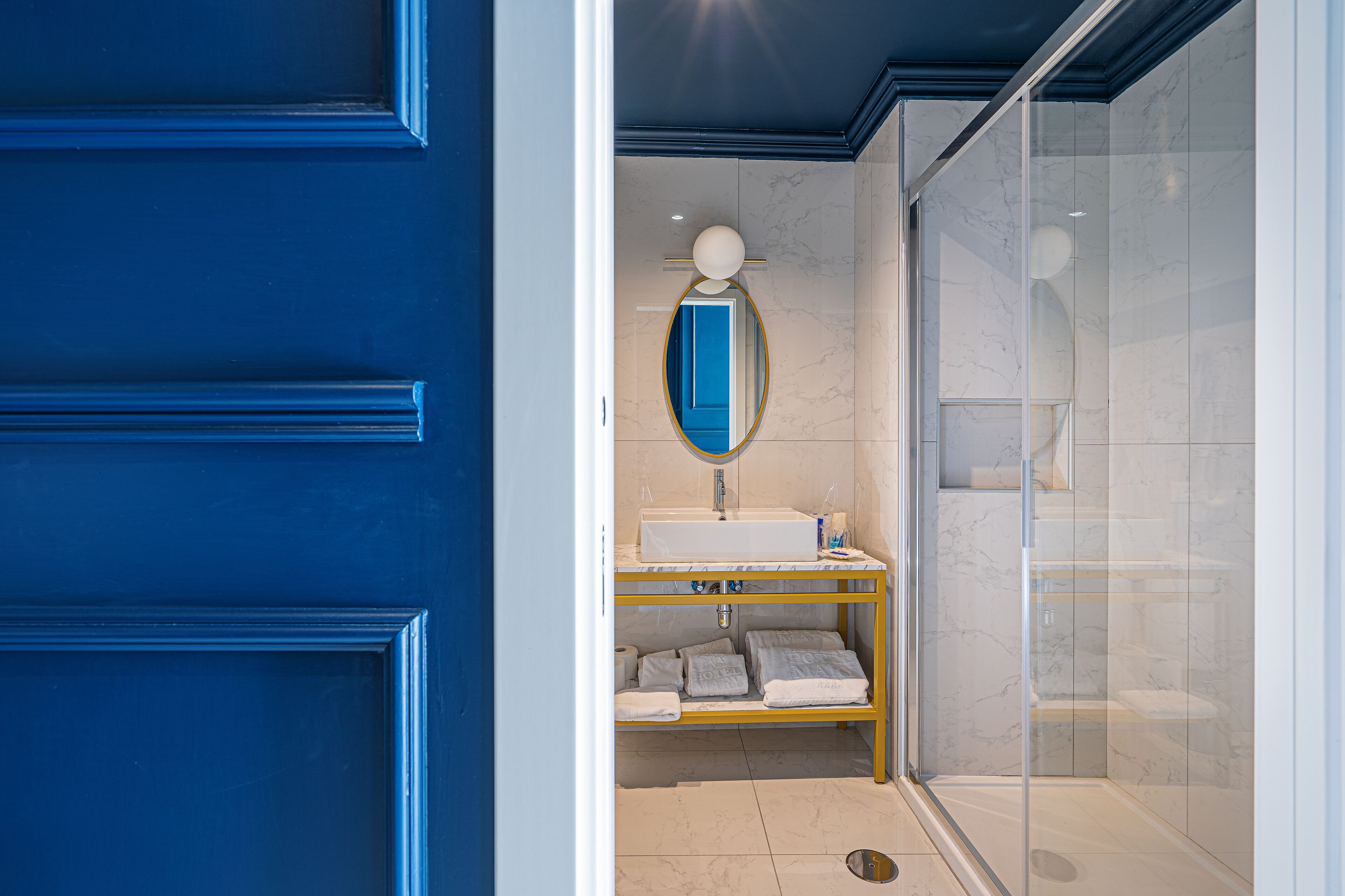 eco-friendly toiletries, hair dryer, slippers, bidet