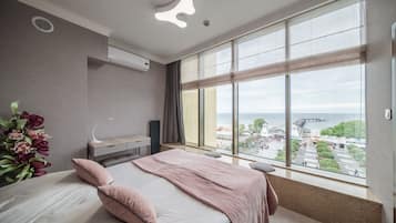 Appartement, 1 chambre | Literie hypoallergénique, coffres-forts dans les chambres, bureau