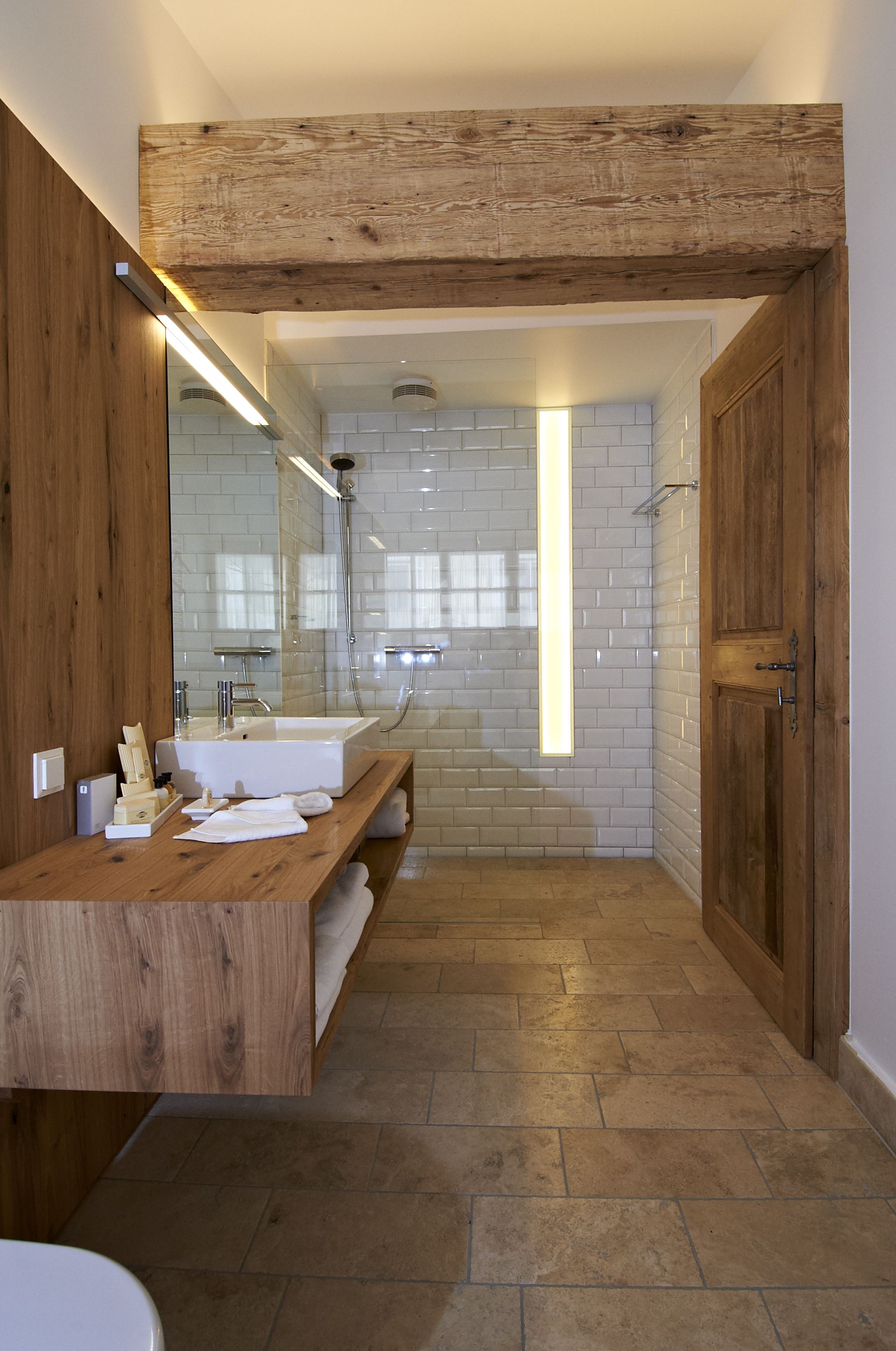 shower, designer toiletries, hair dryer, bathrobes