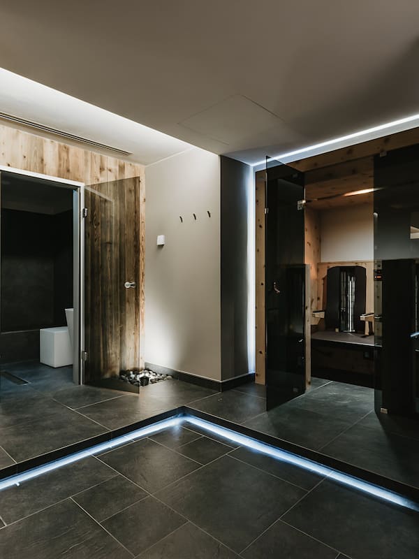 Salas para tratamentos a dois, banho turco/hammam, tratamentos corporais