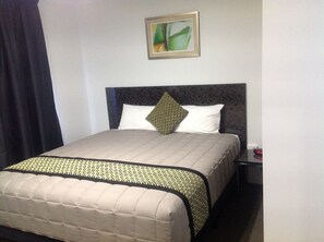 Pillow-top beds, minibar, desk, laptop workspace