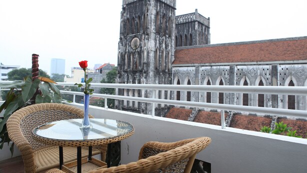Honeymoon Room, 1 Double Bed, Church View | Balcony - Splendid Star Suite (Hanoi)