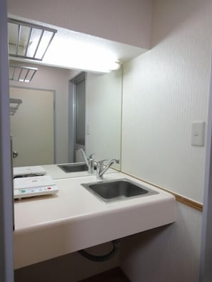 Double Room, Kitchen | Desk, free WiFi, bed sheets - Soho Asakusa Hotel (Tokyo)