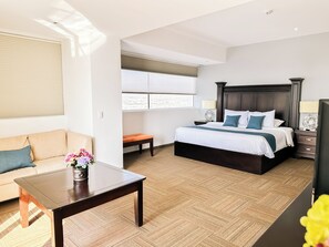 Junior Room, 1 Bedroom, City View | Down duvets, pillow-top beds, desk, laptop workspace