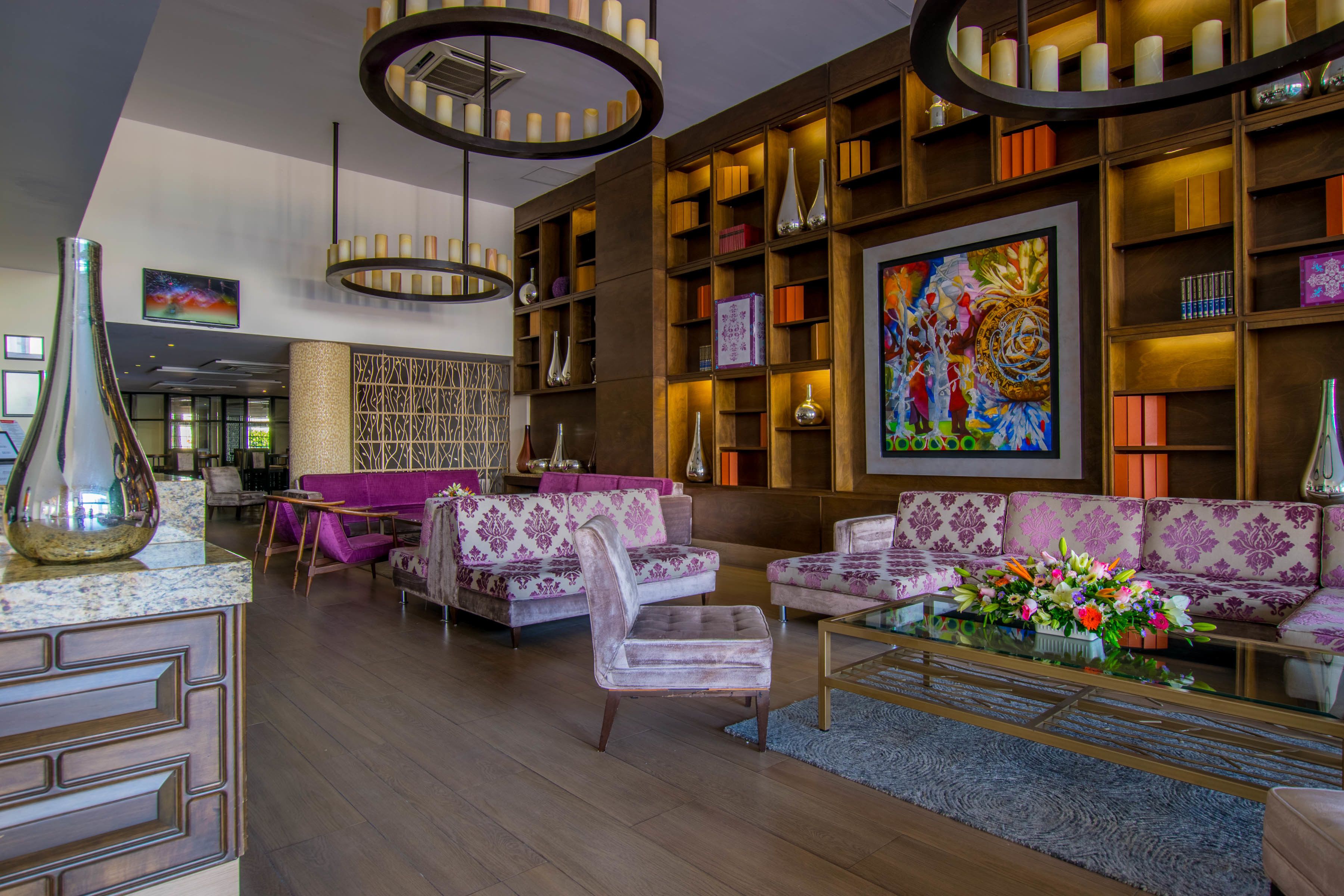 Sala de estar en el lobby