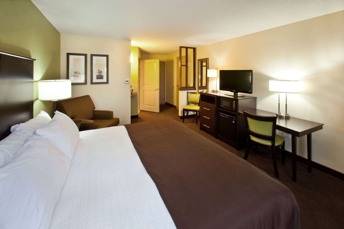 Room, 1 King Bed, Accessible, Non Smoking | Premium bedding, desk, laptop workspace, blackout curtains