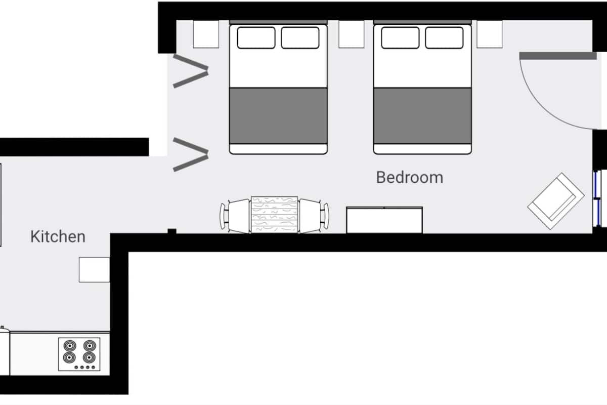 Suite Standard, accessible aux personnes Ă mobilitĂ© rĂ©duite, salle de bains attenante (Hayden Suite) | Plan dâĂ©tage