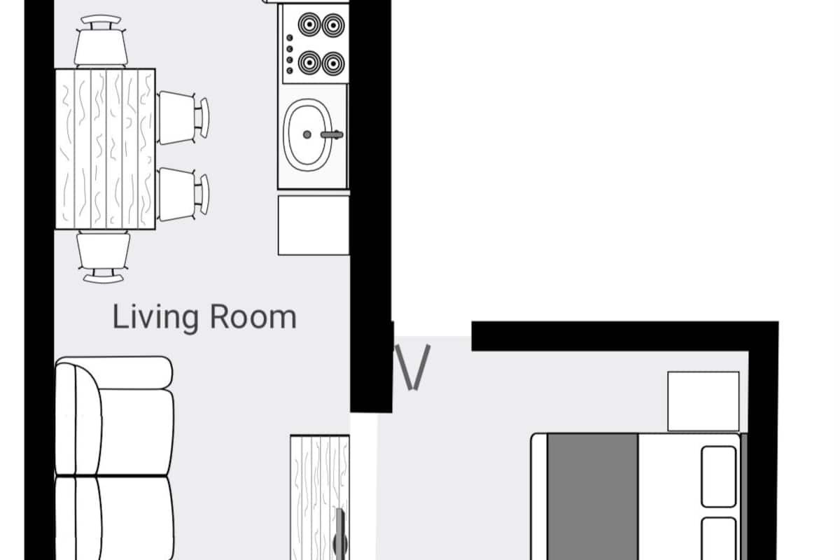 Suite, accessible aux personnes Ă mobilitĂ© rĂ©duite, salle de bains attenante (Langford Suite) | Plan dâĂ©tage